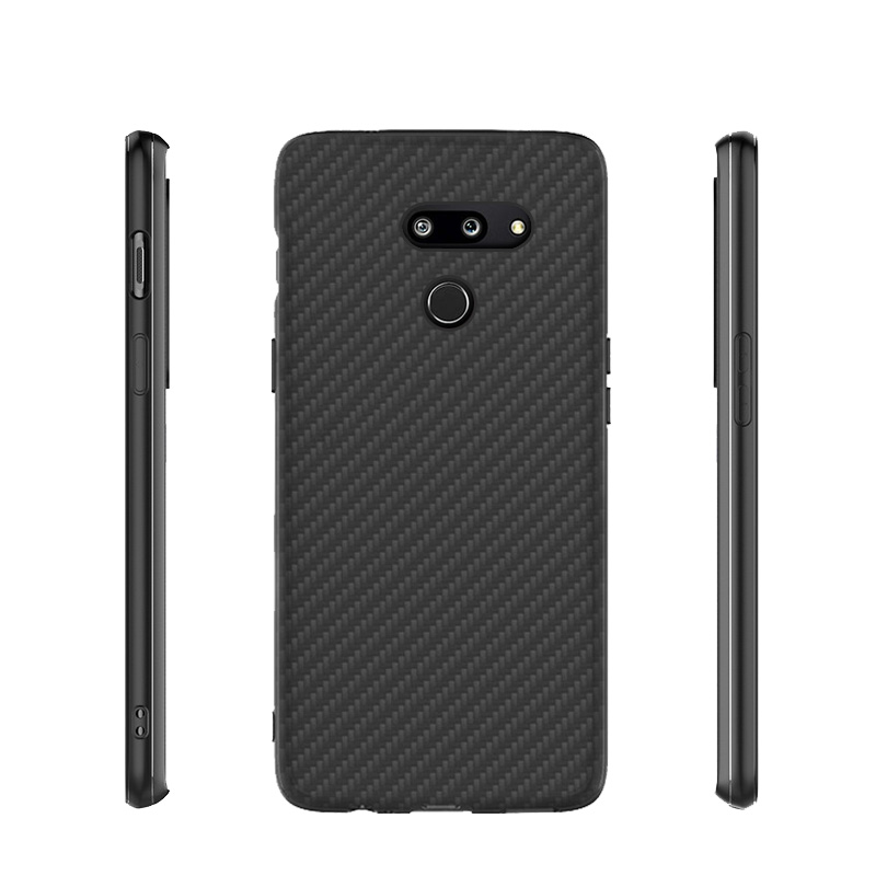 Premium Carbon Fiber  Case Full Sides Protective Shell Back shockproof Cover Design For LG G8 ThinQ