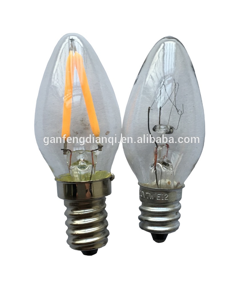 E12 C7 LED Night light replacement bulb 120v,220v,1W