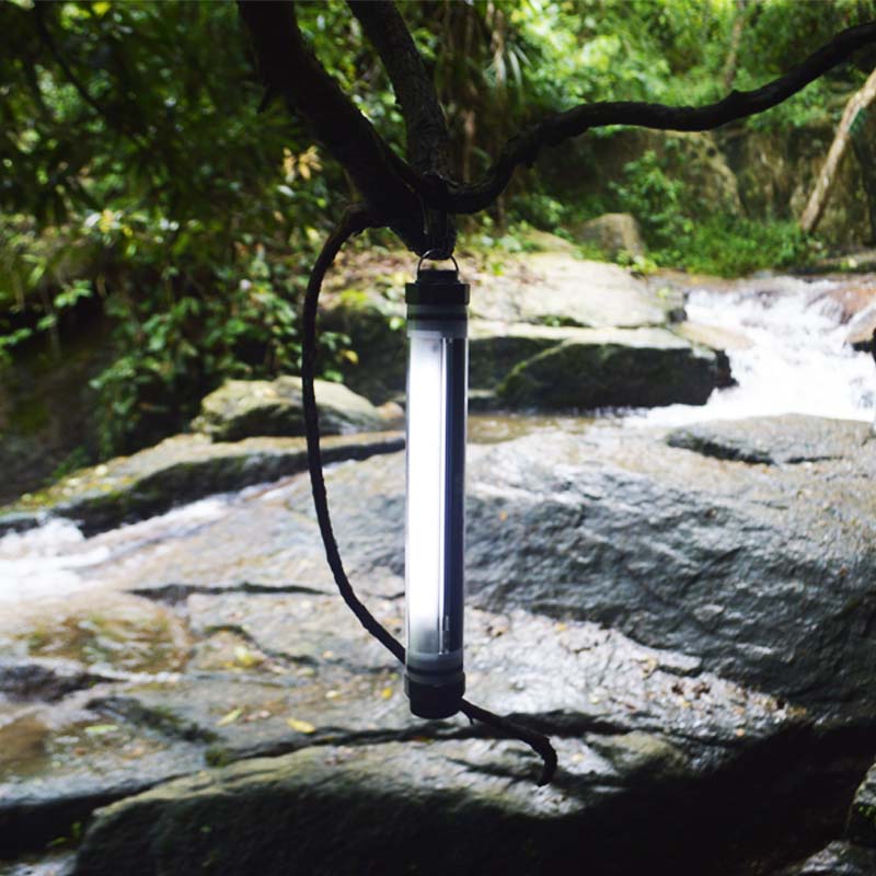 Fashion OEM Services IP68 Rechargeable Tube Led Light Bar Power Bank Waterproof Camping Lantern