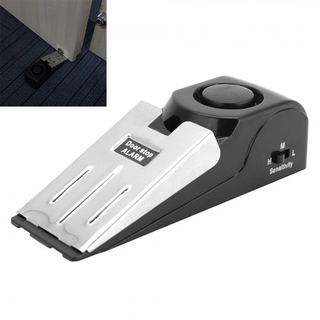 Door Stop Alarm Wireless Home Travel Security System Portable Safety Wedge Alert