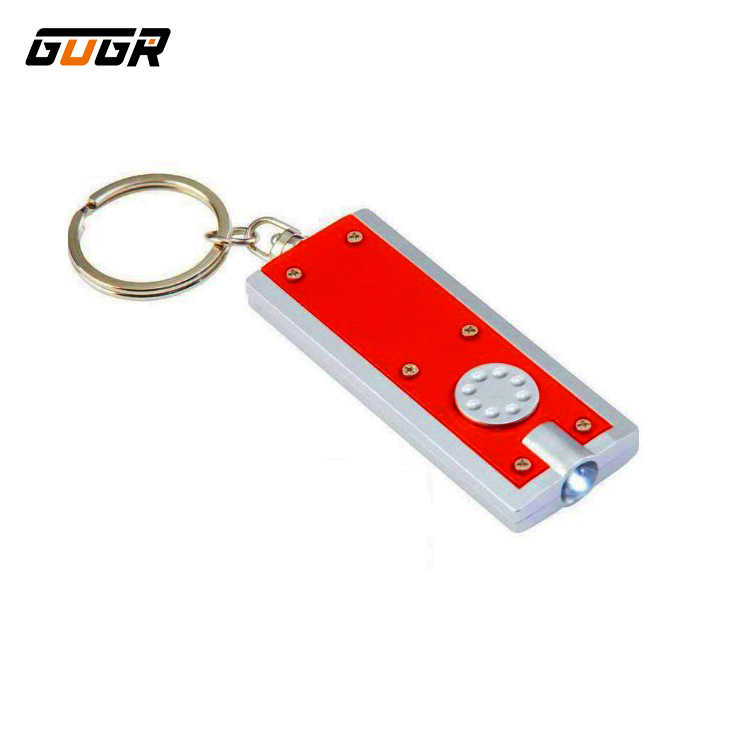 GOGR Promotional Gifts Custom Logo Led Torch Mini Keychain Flashlight