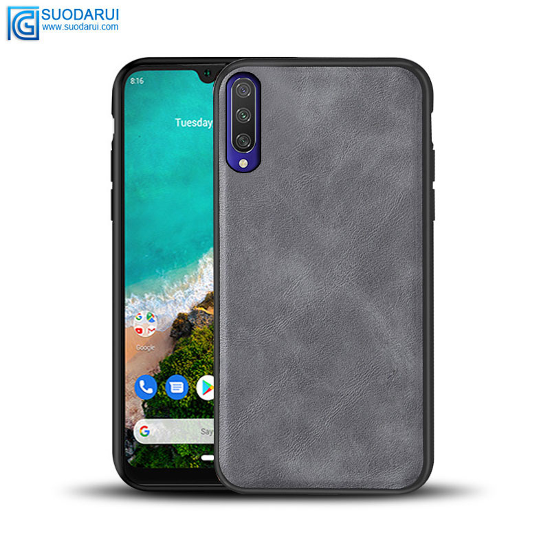 OEM Back Cover for Xiaomi A3 Phone PC+TPU+Leather case Factory supplier