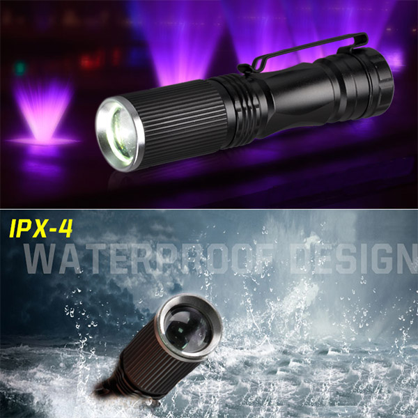 TP - 805 3 Modes Aluminum 3W Powerful LED MINI Flashlight With Clip