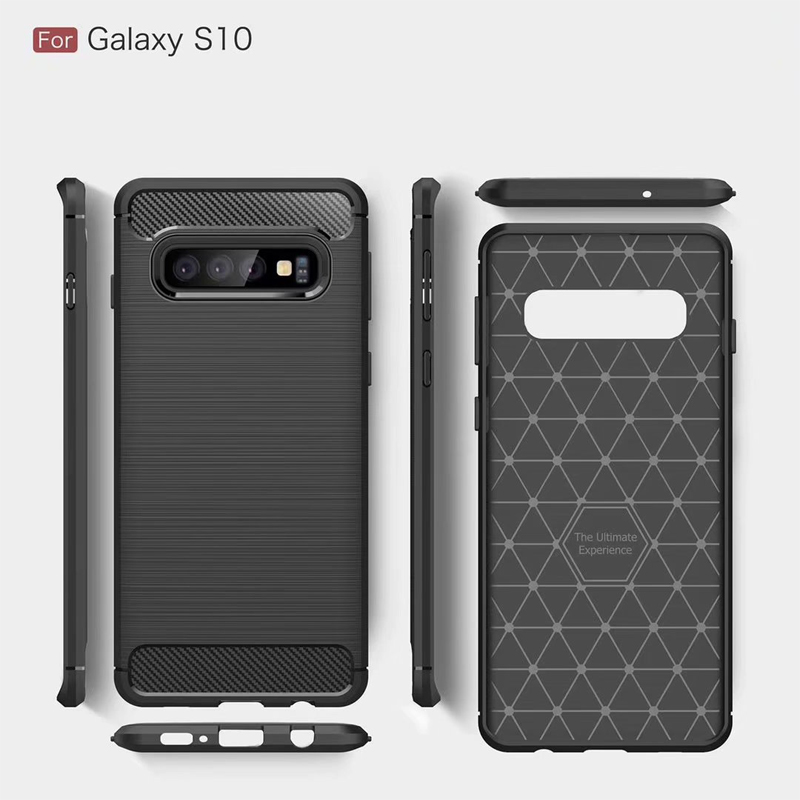 New Arrival Shockproof Carbon Fiber Case Cover for Samsung galaxy S10 TPU+PC case