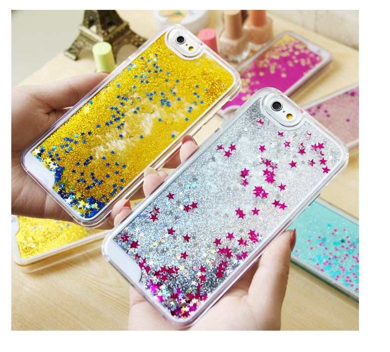 For iphone 6/6s 3d liquid quicksand case colorful liquid case for iphone 6s