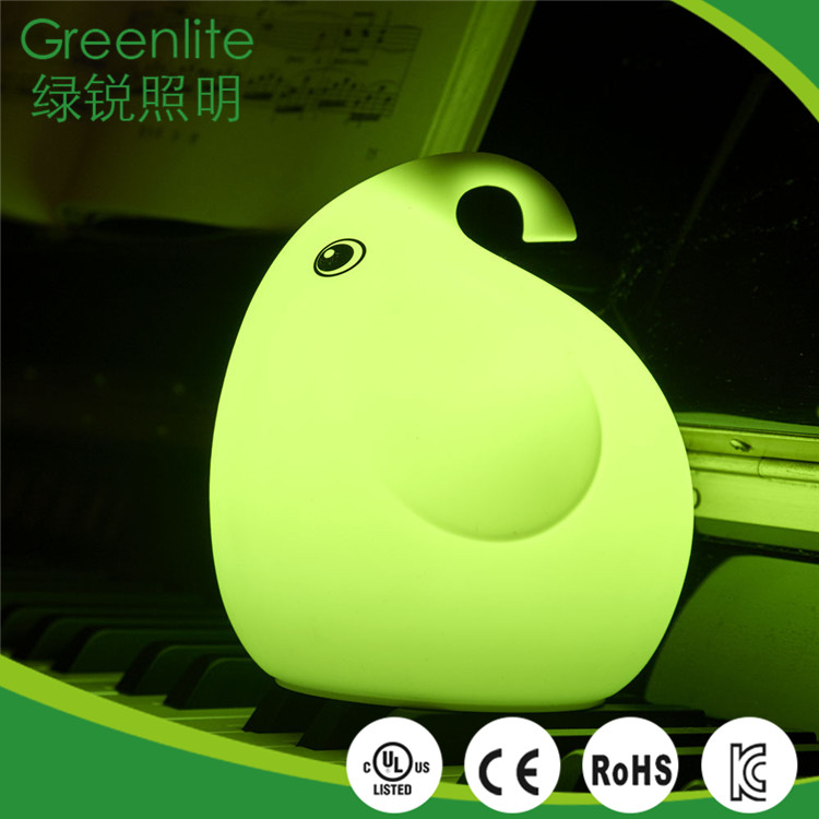 Unique design 0.4W cute elephant baby led night light