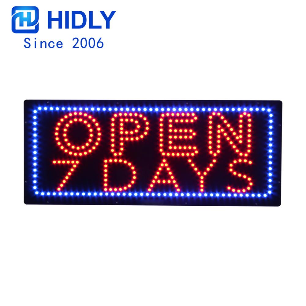 Hot Sale 13''*32'' LED  Open  Business  Advertising  Displays | Lighted Signs for   Restaurant & Cafe& Bar& Coffee  Shop