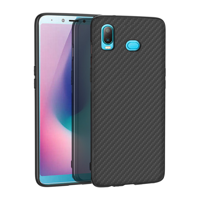 Premium Carbon Fiber  Case Full Sides Protective Shell Back shockproof Cover Design For Samsung galaxy A6S