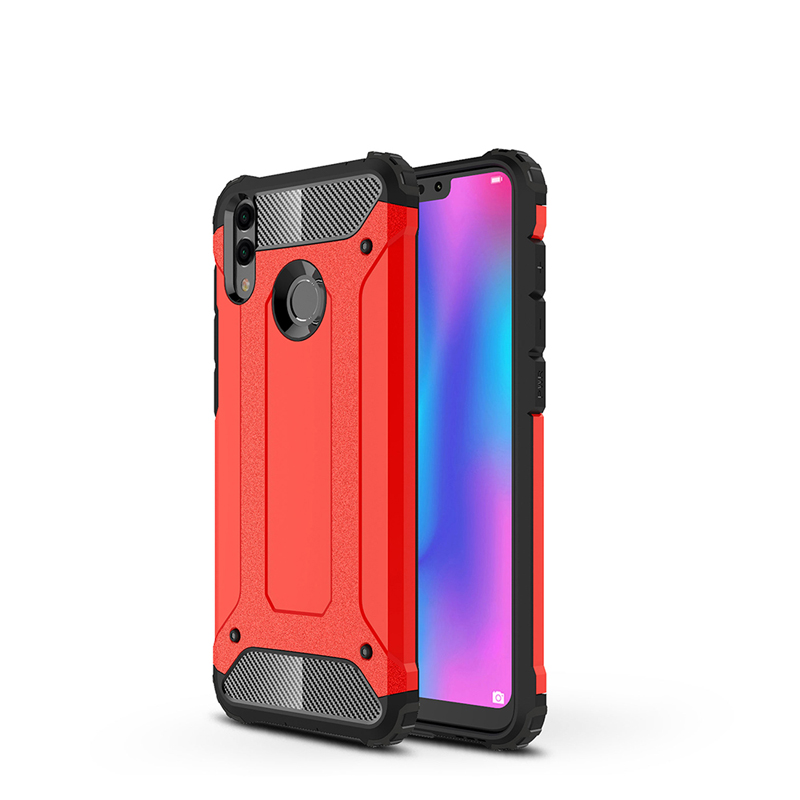 TPU+PC 2in1 drop Silicone Rubber Armor Hard case For Huawei honor 8C