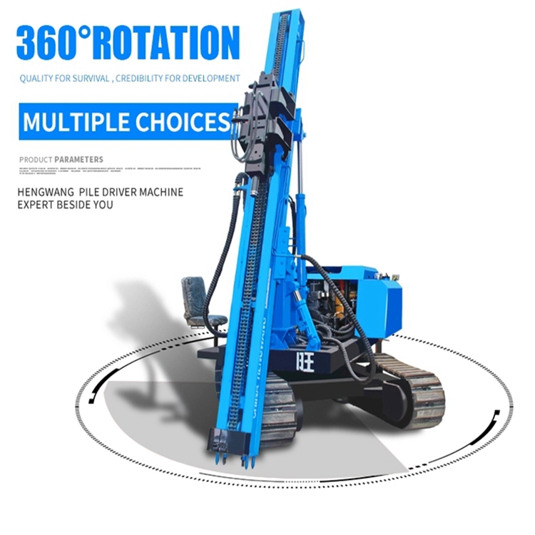 high frequency 90s a 6meter post hydraulic vibration hammer bored piling machine