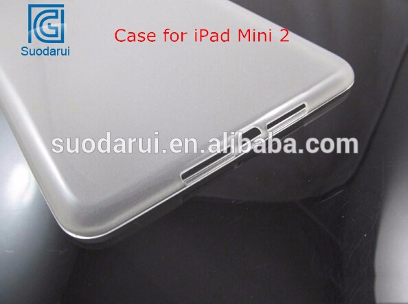 Matte soft gel TPU case for ipad Mini 2 Cover