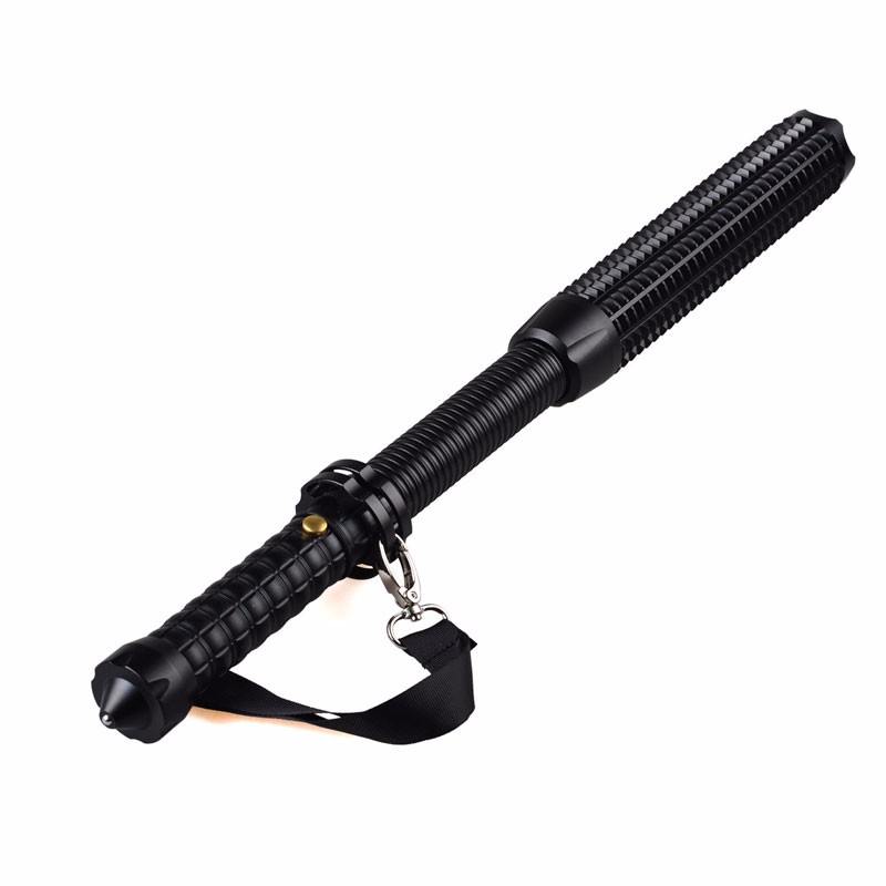 Aluminum multipurpose cree led telescopic baton flashlight