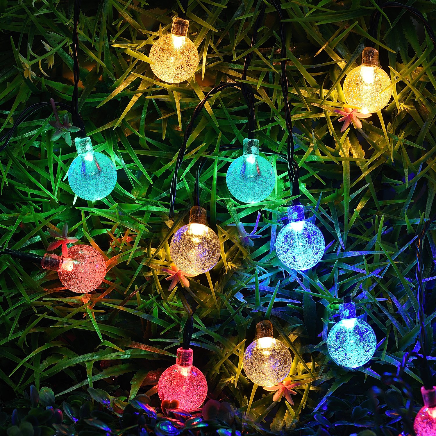 8 Modes 30 LEDs 6.5M Outdoor Solar Waterproof Christmas Decoration Lights Holiday String Lights