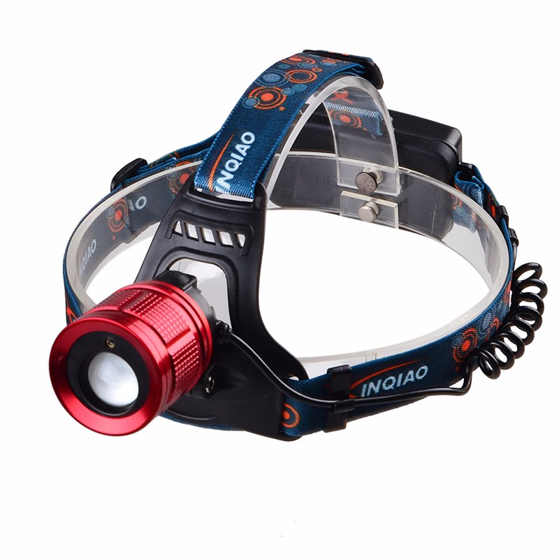 4 Modes High Power 3 Watt White Red LED Rechargeable Zoom Laser Led Headlamp