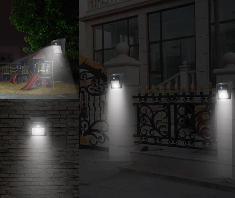 Factory Directly Solar LED Wireless Garden Night Light Motion Sensor Lights Wall Emergency Light