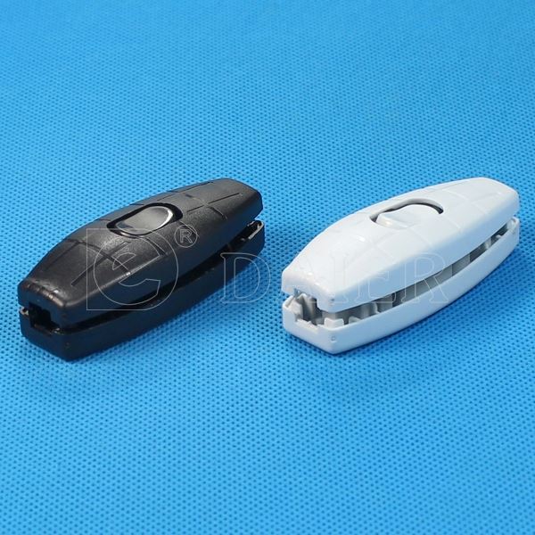 Black SPST ON OFF Line Cord Switch