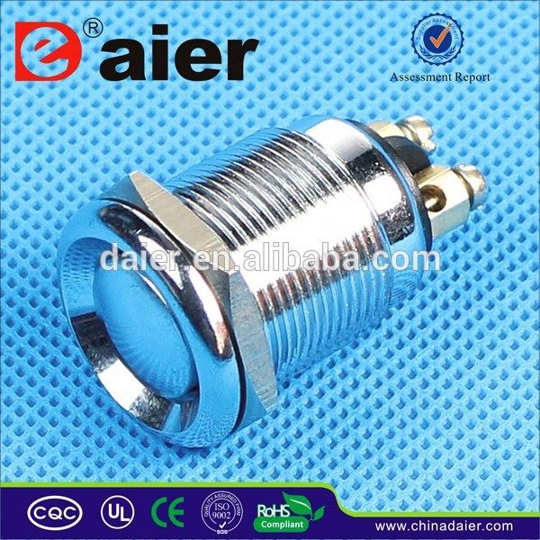 3A OFF-(ON) type Anti-vandal IP66 19mm Momentary electrical push button switch waterproof 120v