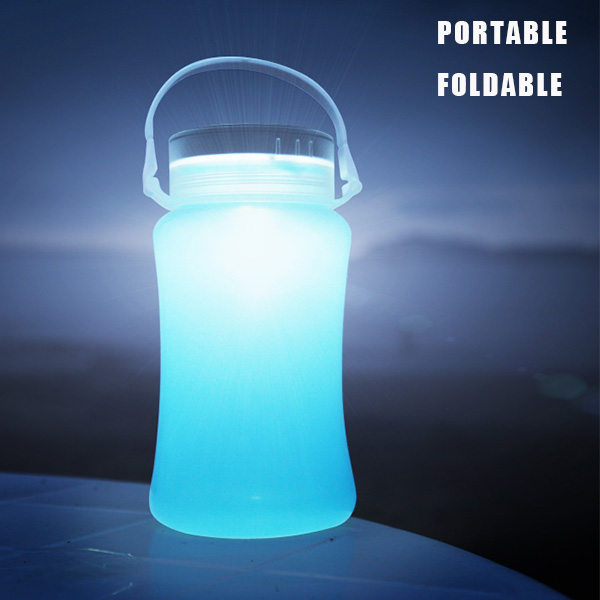 Water Bottle 100 Lumens with Three Light Levels Including Storage and SOS Emergency Flash Light