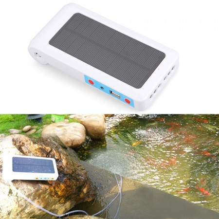 Portable Solar Power Panel Oygen Oygenator Air Pump Aerator Pool Pond