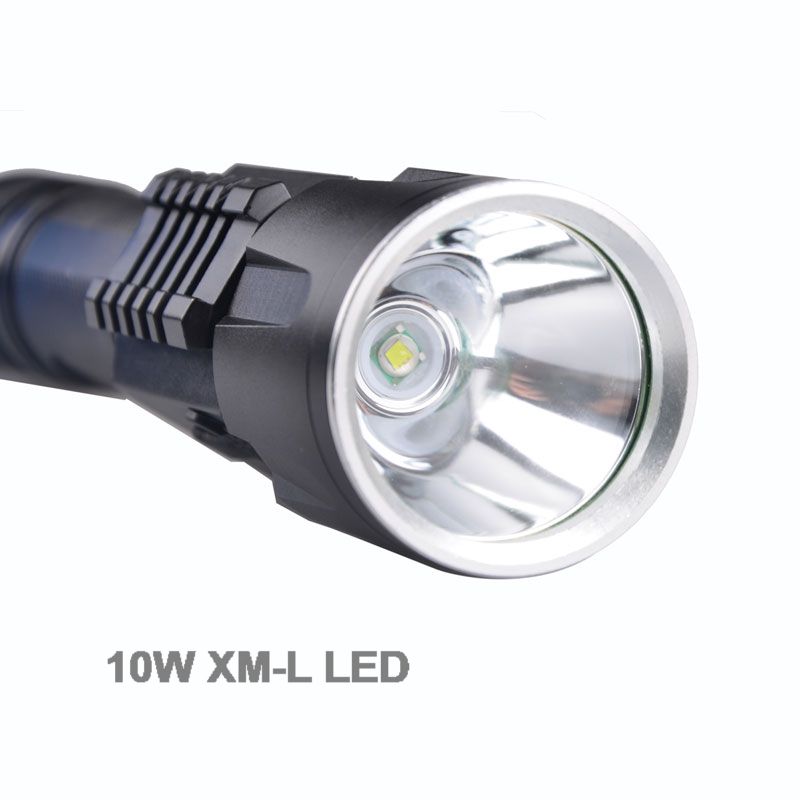 USB L2 T6 LED Rechargeable Flashlight 10W Japan Torch Light Zoomable 5 Modes Rechargeable Torch Light With Voltage Pilot Lamp