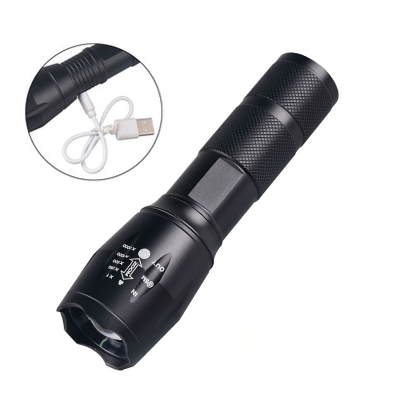 Best LED Flashlight Upgrade Hot E17 USB Direct Charging Tactical Torch LED Flashlight Rechargeable