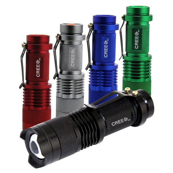 Adjustable Zoom Waterproof XPE LED Flashlight Mini Torch Light