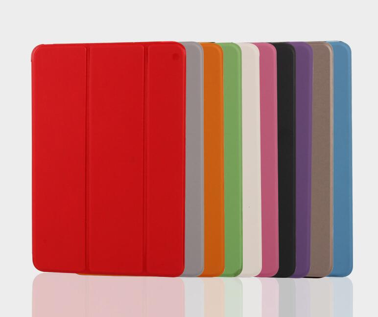 Three Fold Flip Leather Cover + PC Smart Cover For iPad pro 11Back Case