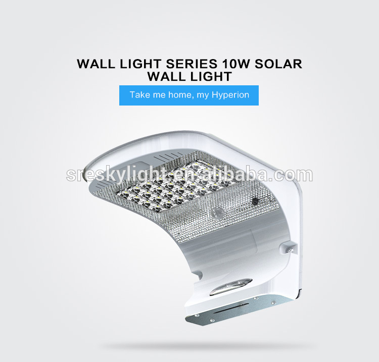 2017 New design led solar home light outdoor lighting solar motion sensor light wall lamp with low price