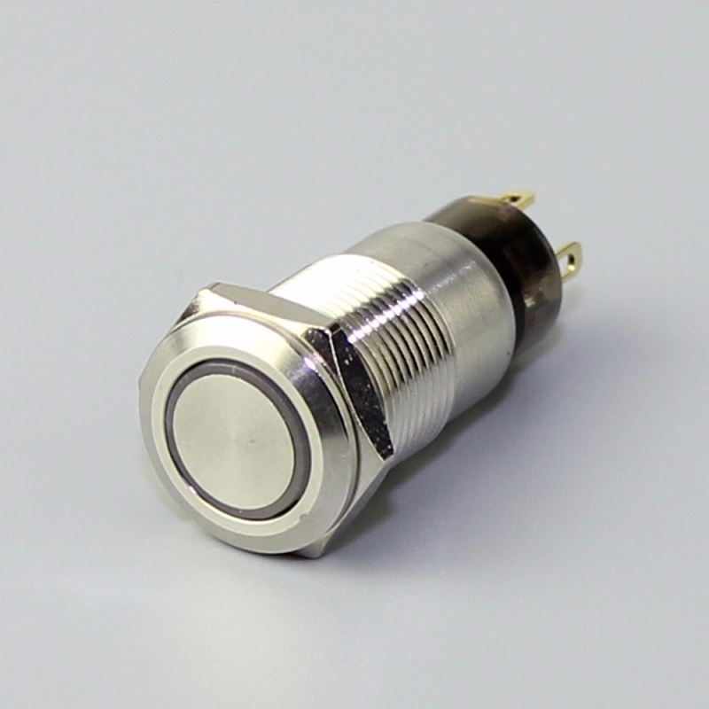 Latching 12mm Illuminated Push Button on/of