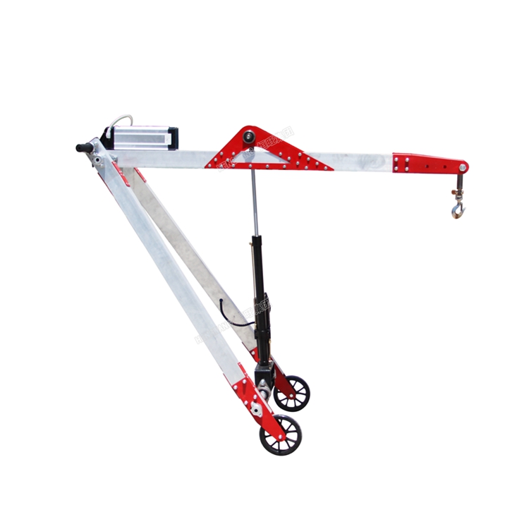 48v Folding Aluminum Alloy Electric lift crane with magnetic fork