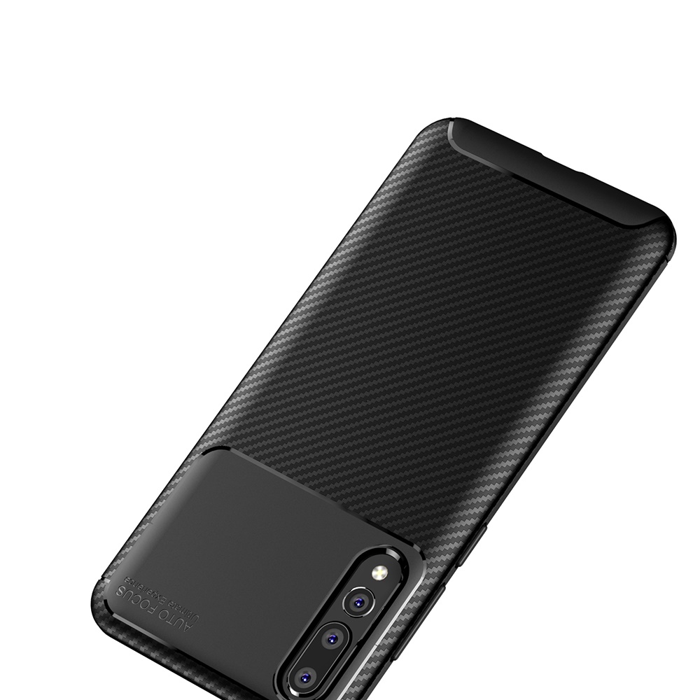 New Premium Shock Protection Carbon Fiber Skin TPU Silicone Case For Huawei P20 Plus