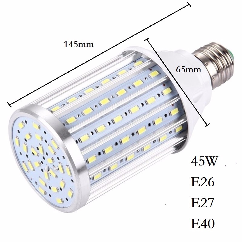 E26 E27 E39 E40 12W 18W 25W 30W 40W 60W 80W LED Corn Bulbs SMD5730 LED lamp Spotlight For light & Lampada lighting pendant