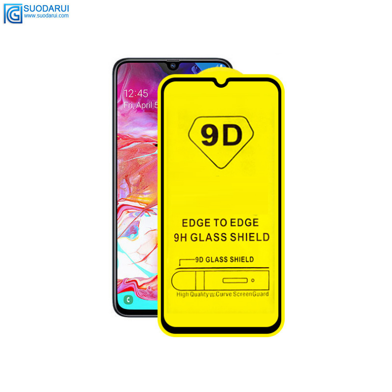 Tempered Glass Screen Protector for Samsung galaxy A70 With 9D Backplane Full Glue 9H film