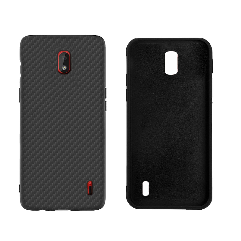 Premium Carbon Fiber  Case Full Sides Protective Shell Back shockproof Cover Design For Nokia 1 plus