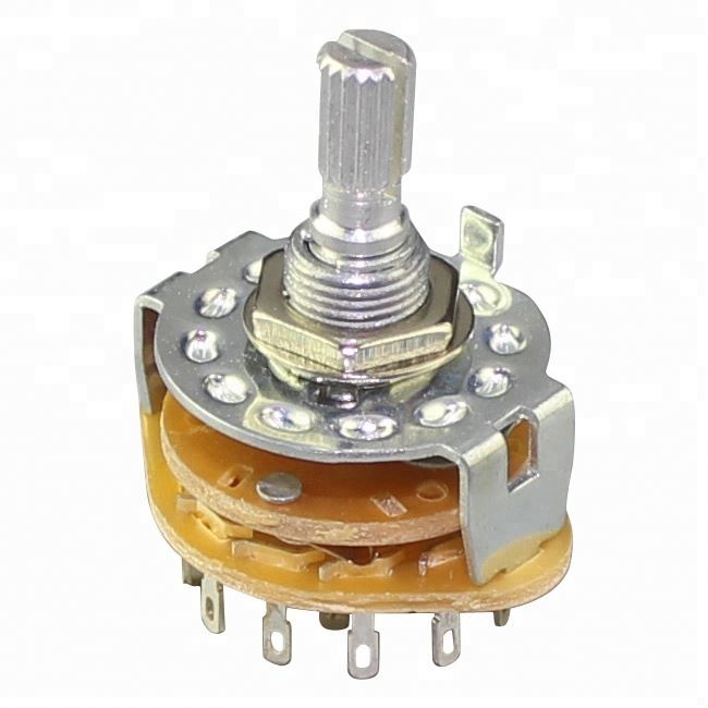 Solder Terminal 4 Position Rotary Switch