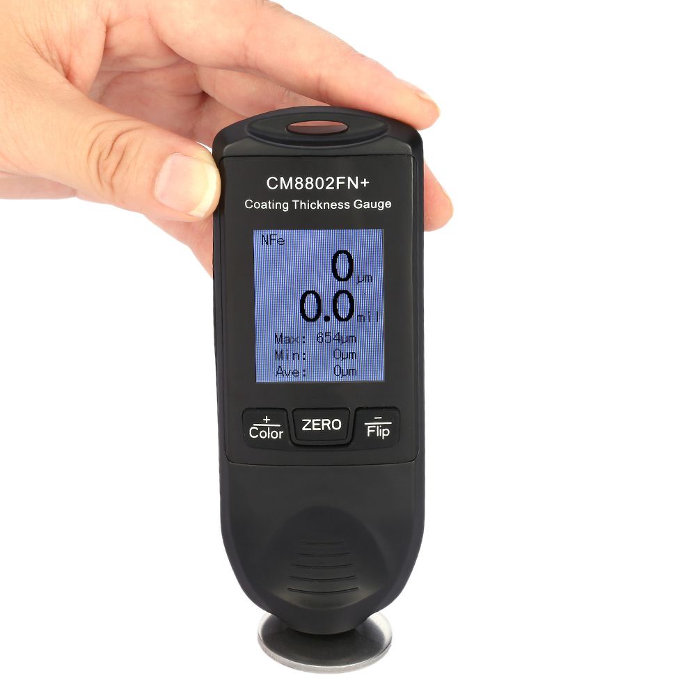 Digital Coating Thickness Gauge Handheld paint feeler gauge diagnostic-tool Fe/NFe Coatings TFT Display paint thickness gauge