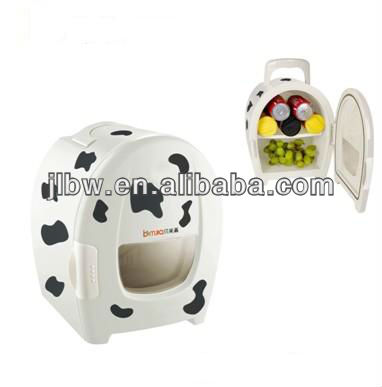 8L cute car fridge DC12v mini car refrigerator