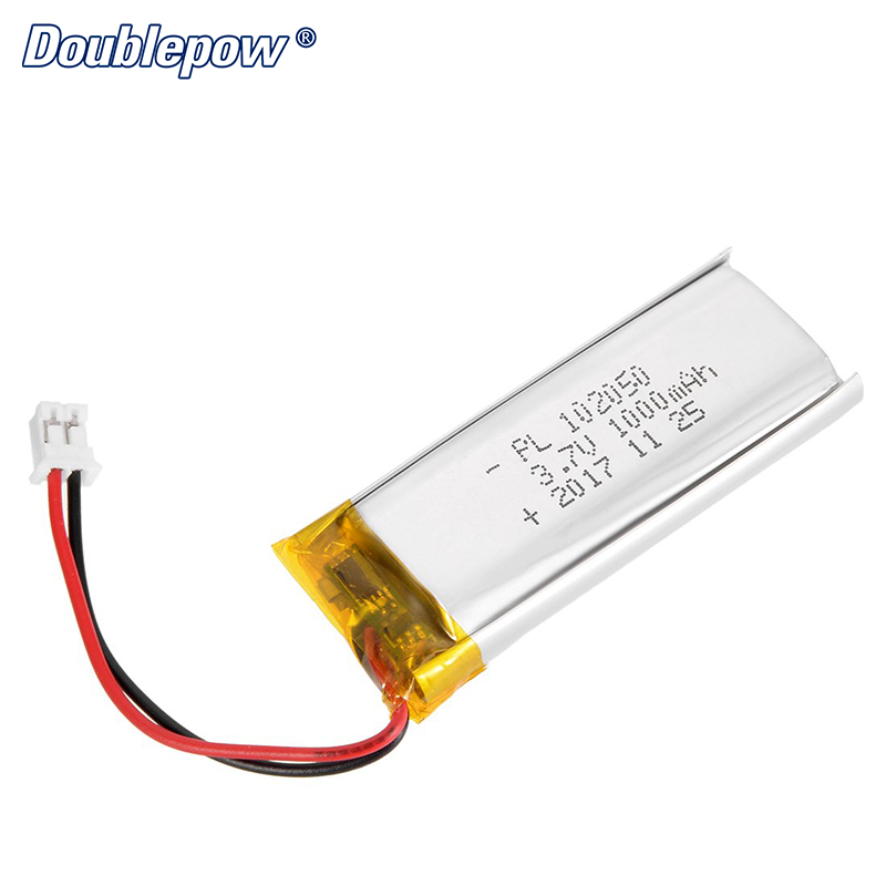 Shenzhen Smallest Dimensions Lightweight 3.7V 1000mAh Lipo Single Cell Battery with Custom Battery Connector