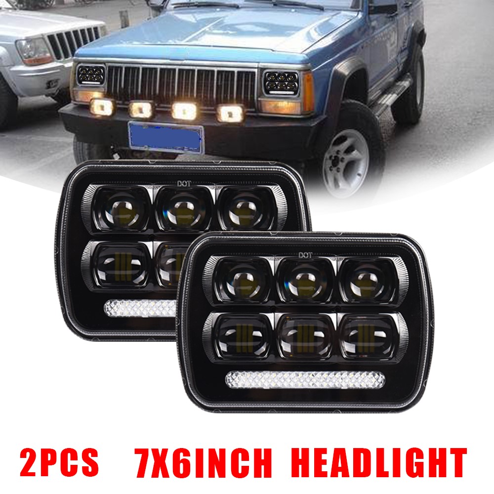 best price universal custom high beam square trucks 7x6 led headlight