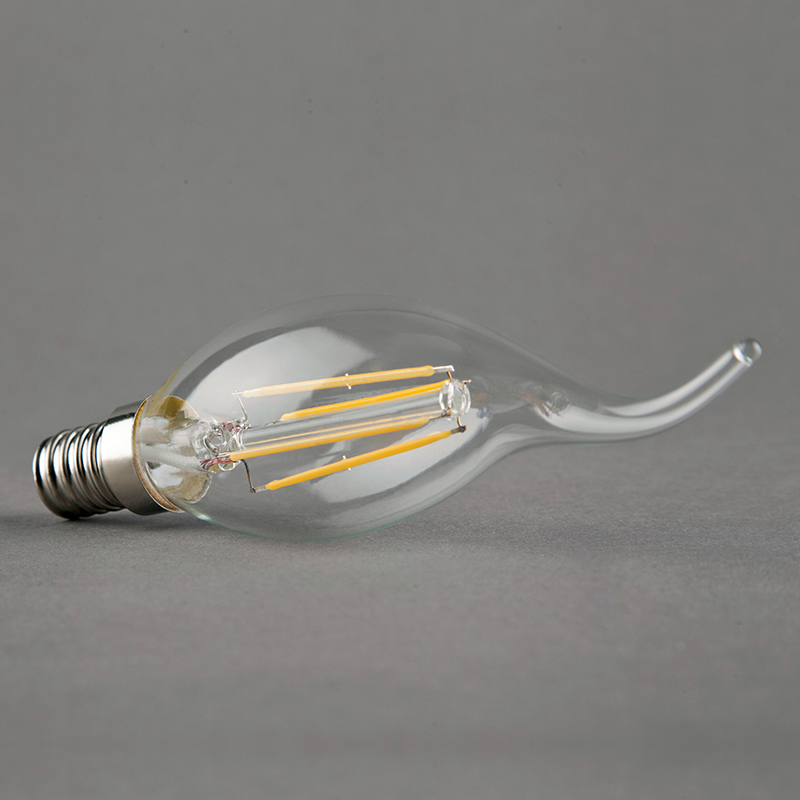 New c35 tail candle bulb led filament 360 degree beam angle manufacturer in haining