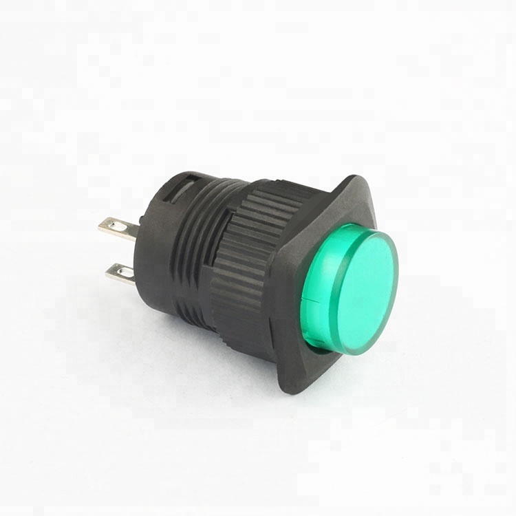 16mm Red led light round 5v led self lock  illuminated push button switch