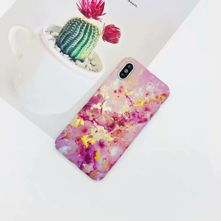 Snow Plum Blossom Phone Case for iPhone X 8 7 6 Plus , for iPhone 8 Plus Hard Marble Cover Case