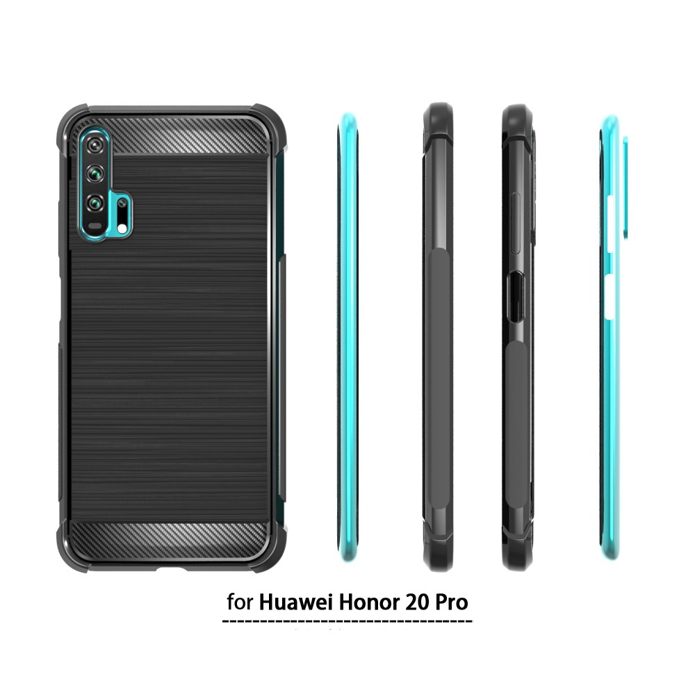Carbon Fiber Soft Tpu case For Huawei honor 20 Pro