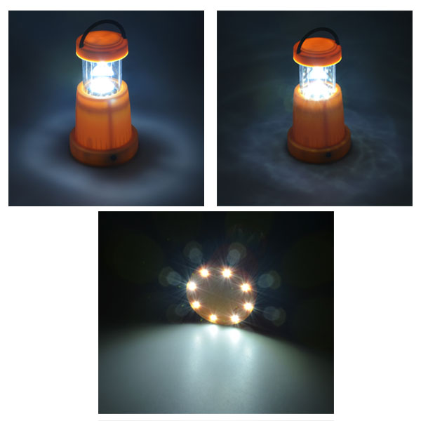 New Product 1+8+8 LED 2 in 1 Flexible Camping Lantern