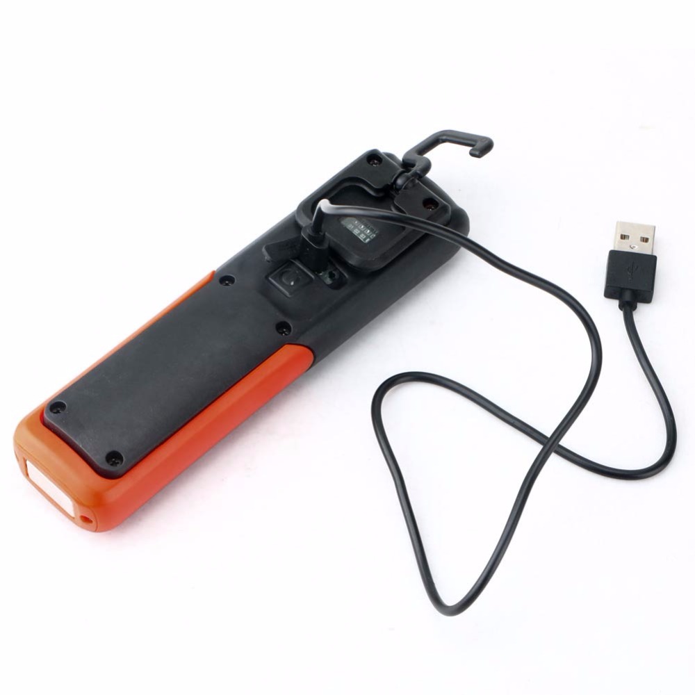 Portable LED Flashlight Torch Inspection Lamp Handheld Rechargeable COB Led Work Light with Magnetic