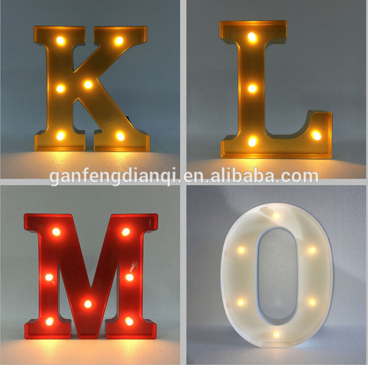 LED circus lights mini Vegas fun plastic letter light