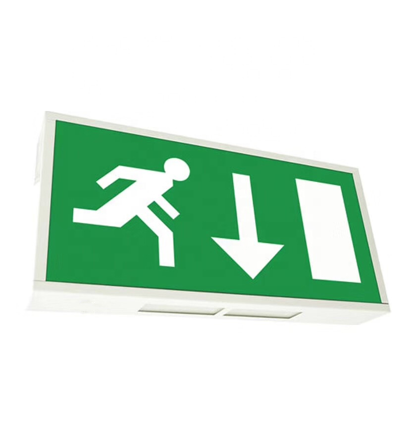 Factory direct led indicator exit sign with three hours battery certified emergency lightscertified lights
