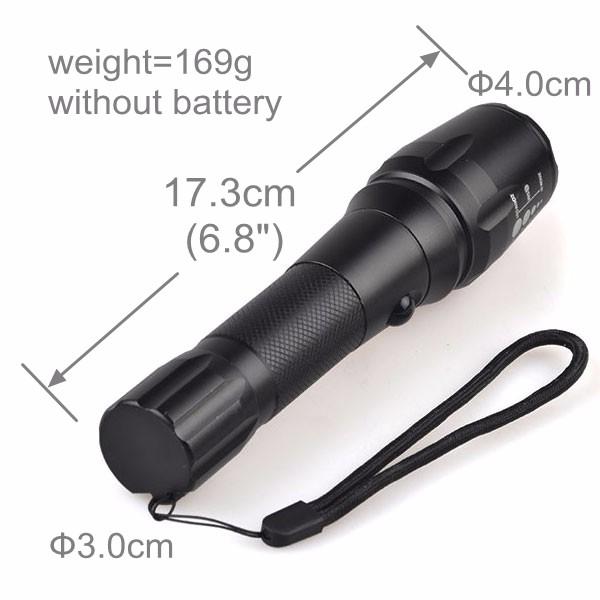 Zoom Led Police Flashlight Geepas Rechargeable Led Flashlight