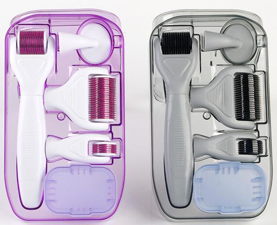 High Quality Titanium CE Registered 12/300/720/1200 Micro needles 6 in 1 derma roller set