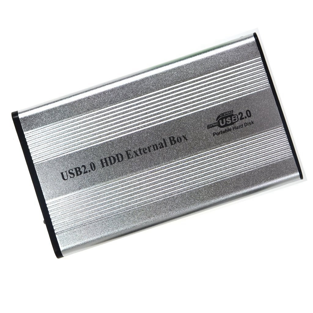 Portable USB 2.0 External 2.5SATA Tool Free HDD Enclosure